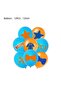 158Pcs Blippi birthday supplies Blippi birthday kit Blippi Theme Backdrop Blue And Orange Birthday Party Decorations Disposable Tableware Balloon - 4