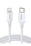 كيبل شاحن ايفون بطول 1 متر من يوجرين، معتمد من ابل، كيبل مغطى بالنايلون USB الفئة سي إلى لايتنينج، ش