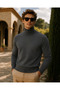 Men's Winter Slim Fit Anthracite Sweater