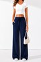 Winter 3-Piece Women's Black Gray Navy Blue Oversize Sweatpants - 4