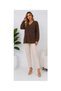 Asez Boutique V-Neck Bearded Knitwear Sweater Long Sleeve Soft Textured Comfortable Fit - 4