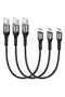 كابل يو اس بي نوع سي من فاسجير، 3 حزم يو اس بي بطول 1 قدم نوع سي 2.0، كابل شحن سريع ونقل بيانات عالي