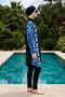 Sport Lycra Full Covered Hijab Swimsuit 6051 Black17 - 2