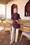 Plum Asymmetrical Cut Modal Tunic - 3