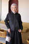 Black Stone Detailed Jacket and Skirt Set - 4