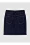 Nevavm Slim Fit Mini Jean Skirt with a Difference - 5