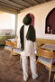 Stone Shirt Collar Garni Detailed Tunic Trouser Set - 4