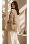 Women's adjustable hand and shoulder bag with gold lock cnt-s85