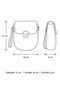 Women's Daily Use Hand and Shoulder Bag with Wrist and Knot Strap Cnt-K84 - 3