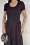 Gülseli Women's Square Neck Half Sleeve Dress - 2