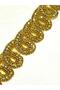 Stone Strip / 90 cm / Stone Strip with Vertical Stones / Gold - 2