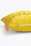 Home Sweet Home Written Decorative Cushion Cover with Vibrant Yellow Fringes - 5