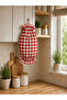 Red Large Gingham Candy Form Hanging Fabric Bag Holder Kitchen Bag Organizer - 3