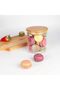 600ml Stackable Bamboo Lid Glass Food Storage Containers Organizing Sets - 5