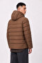 Men's Brown Hooded Puffer Coat Warm Water-Repellent Windproof Winter Coat - 7