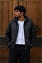 New Season Men's Oversize Hooded Leather Jacket - 3