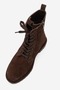 Pervollin Women's Genuine Leather Lace-Up Boots Brown Suede - 4