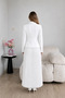 Pleated Belted Jacket Skirt Double Blazer Set - 4