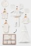 Baby Girl Hospital Discharge Set with Bow and Pearl Detail, 10-Piece Cotton Newborn Gift Box, 0-3 Months - 2