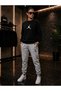 Zero Collar Sweat Suit 2-Piece Combination Winter Shardooned Football Printed Women's / Men's Unisex Model