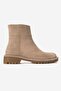 Parfonel Women's Genuine Leather Zippered Boots Mink Suede - 2