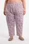 5-Pack 100% Cotton Plus Size Women's Pajama Bottoms |   Floral Patterned Comfortable Mom and Grandma Pajamas |   Sleeping Band with Gift - 6