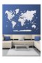 Wooden World Map Wall Decor Travel Wall Art Home Decoration UAE, White