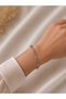 Tulip Rose Pink Tulip Figured Bracelet with Colorful Stones, Special Stylish Gift for Lovers - 2