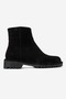 Parfonel Women's Genuine Leather Zippered Boots Black Suede - 2