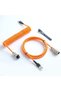 كابل USB C ملفوف مخصص من GUNMJO للوحة مفاتيح الألعاب، كابل لوحة مفاتيح ميكانيكية مزدوج الغلاف