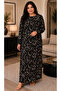 Women's Dress - Comfortable Fit - Plus Size - Patterned - Oversized - Viscose - 2