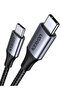 كيبل USB سي من يوجرين، مضفر 1 متر 240 واط (48 فولت 5 امبير) 3.1، شحن سريع USB سي الي USB سي لماك بوك
