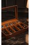 Luxury 10-Slot (5+5) Leather Exterior and Velvet-Lined Interior Watch and Glasses Storage Box Size (34X24X8) - 3