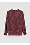 Crew Neck Patterned Blouse (W6) - 2