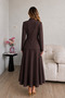 Gold Single Button Notched Lapel Jacket and Trousers Double Blazer Suit - 4