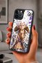 حافظة مقاومة للصدمات متوافقة مع هاتف iPhone 12 Pro Max مع حماية للكاميرا بنمط لوفي