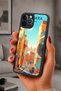 iPhone 12 Pro Max Compatible Ankara Patterned Shockproof Case with Camera Protection