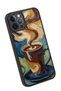 iPhone 12 Pro Max Compatible Coffee Pattern Shockproof Case with Camera Protection - 3
