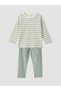 Two Mt Shop Quality Lcw Baby Green Striped Baby Boy Suit - 2