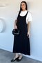 Women's T-Shirt Combination Gilet Dress - 2