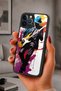 حافظة مقاومة للصدمات متوافقة مع هاتف iPhone 12 Pro Max مع حماية للكاميرا بنمط عازف الجيتار