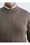 Esvab • Modern & Distinctive Large Size Half Fisherman Roba Collar Men's Knitwear Sweater - 3