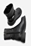 Zarko Women's Genuine Leather Boots with Accessory Detail in Black - 5