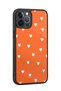 iPhone 12 Pro Max Compatible Orange Patterned Shockproof Case with Camera Protection - 2