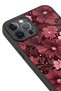 iPhone 12 Pro Max Compatible Pink Flowers Patterned Shockproof Case with Camera Protection - 4