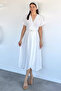 Women's Double Breasted Collared Lace Dress