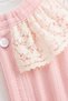 Baby Girl Set - 3-Piece Set - Lace Collared Jacket with Swan Print Bottom and Top Set 3 6 9 12 18 Months - 6