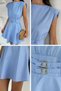 Women's Belt Detailed Midi Dress - 6