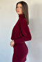Bat Sleeve Belted Dress - 4