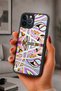 حافظة مقاومة للصدمات متوافقة مع هاتف iPhone 12 Pro Max مع حماية للكاميرا بنمط مزخرف